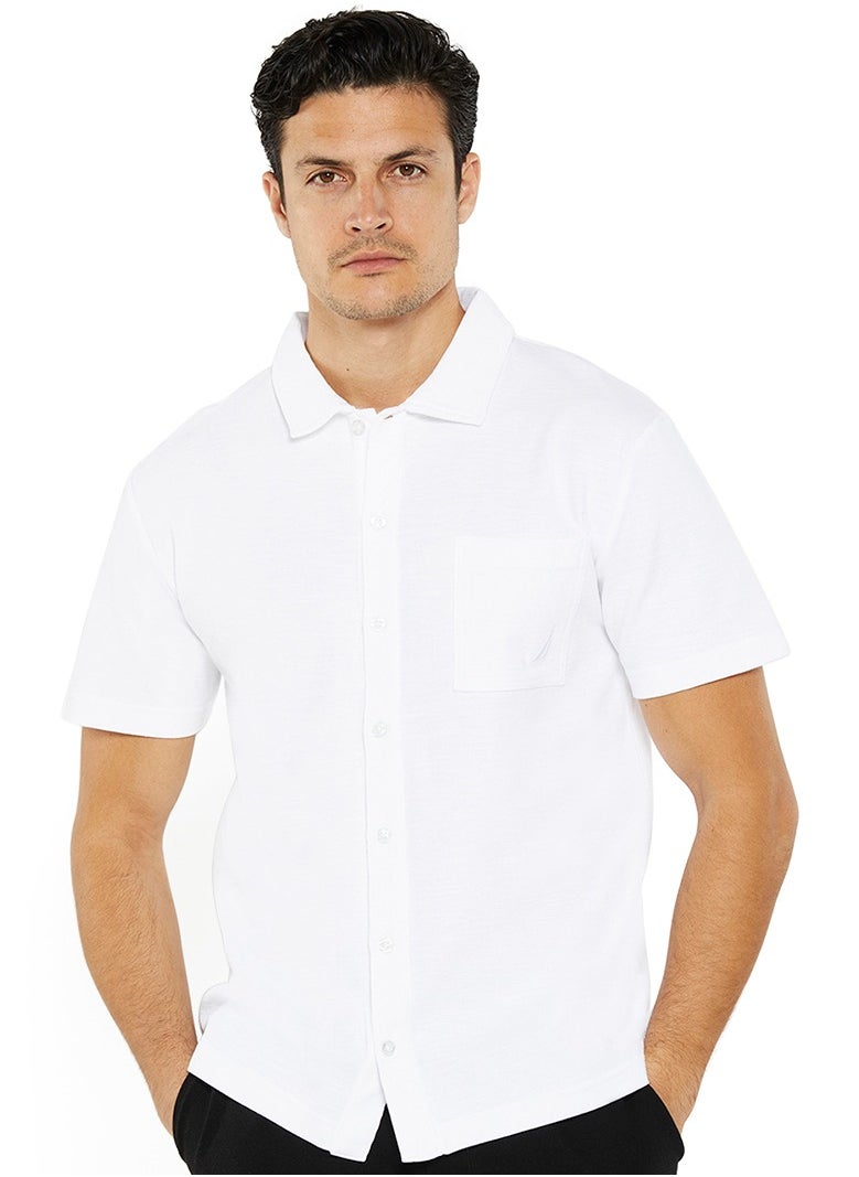 NAUTICA Regular Fit Premium Cotton Logo Shirt  - Image 1