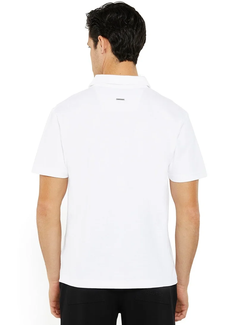 NAUTICA white Regular Fit Premium Cotton Logo Shirt for Men | Best Price UAE