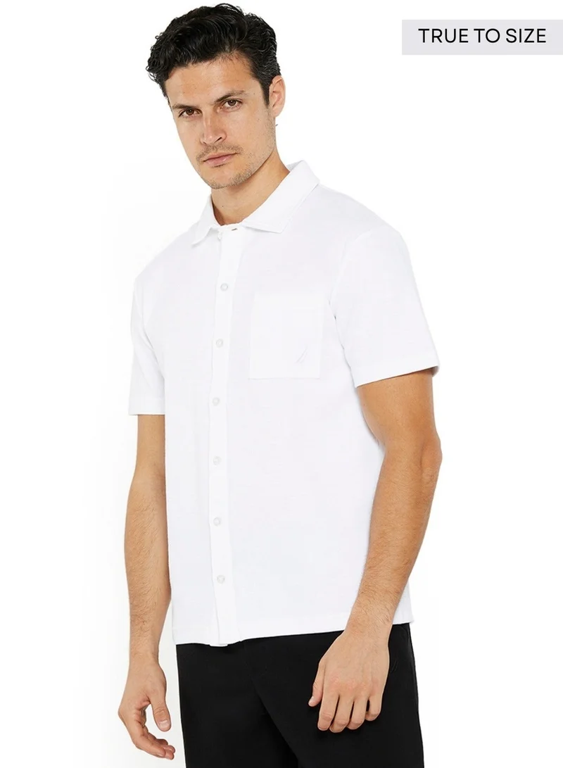 NAUTICA Regular Fit Premium Cotton Logo Shirt