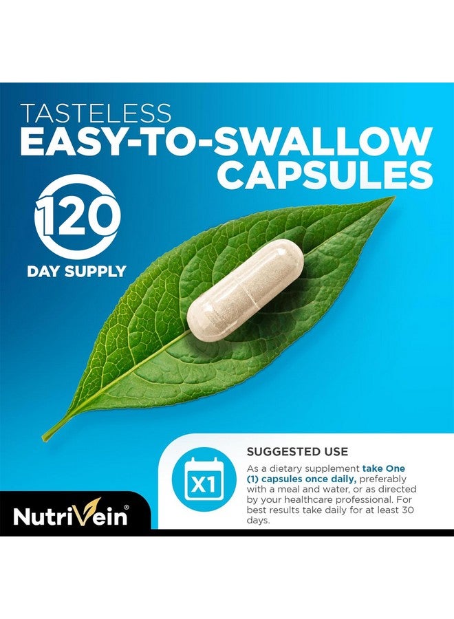Nutrivein Nutrivein Premium Zinc Gluconate 100mg - 120 Capsules: High-Absorption Zinc Gluconate Supplements for Whole-Body Well-Being - Essential Elements for Wellness - Image 5