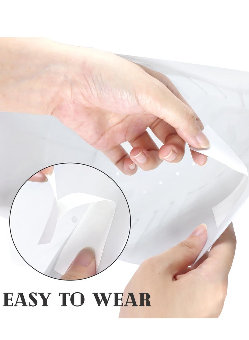 Excefore قبعة شيف، 12 قبعة شيف ورقية، 9" قبعة شيف غير منسوجة للخباز، مطاعم الطعام، مطبخ المنزل، المدرسة، الدروس، معدات تقديم الطعام أو حفلة عيد الميلاد (بيضاء) - Image 5