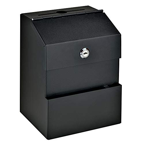 Mail Boss صندوق اقتراحات قفل فولاذي Mail Boss، أسود - Image 1