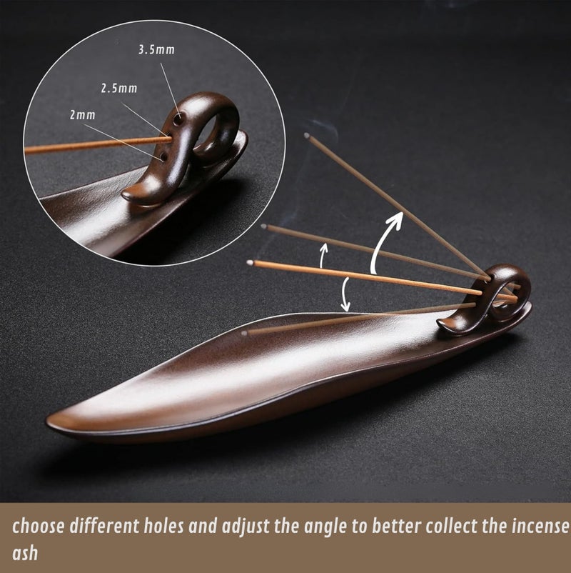 Shake Square Incense Stick Holder with 3 Holes, Incense Ash Catcher for Counters, Meditation Room, Yoga, Home, Office – Perfect for Sticks , Burner, Oud, and Decor - Image 3