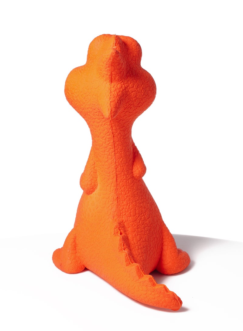 GULFLINK Non Toxic Natural Rubber Squeaky Toy for Dogs Orange - Image 4