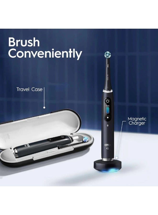 Oral-B iO9 Electric Rechargeable Toothbrush (UAE 3 pin plug), 1 Black handle with revolutionary magnetic technology, Color Display, 7 Modes, 1 Premium Travel Case - Image 3
