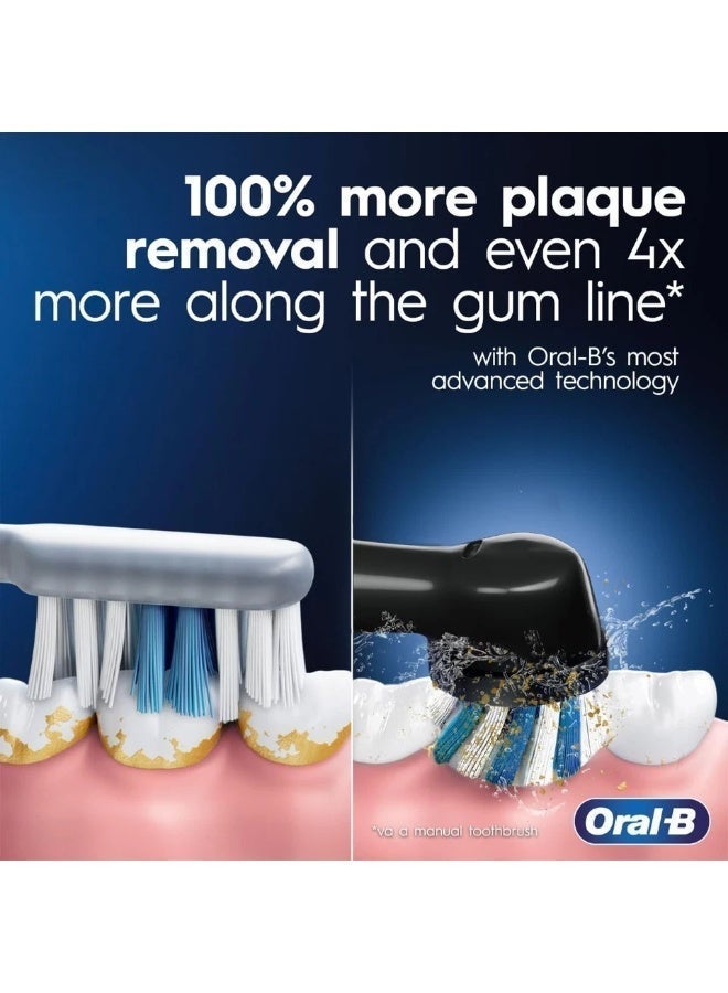 Oral-B iO9 Electric Rechargeable Toothbrush (UAE 3 pin plug), 1 Black handle with revolutionary magnetic technology, Color Display, 7 Modes, 1 Premium Travel Case - Image 5