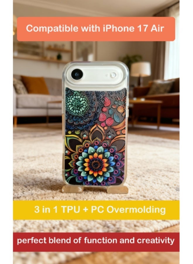 ThangCore Iphone17-Air 3 in 1 TPU + PC Overmolding Magnetic Creative Design Phone Case - Image 1