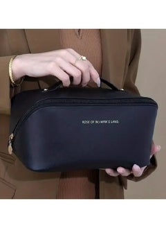 ROSE OF NO MAN'S LAND Large Capacity Travel Cosmetic Bag Portable Make up Pouch Women Waterproof Bathroom Washbag Multifunctional Toiletry Kit with Handle Travel Essentials 