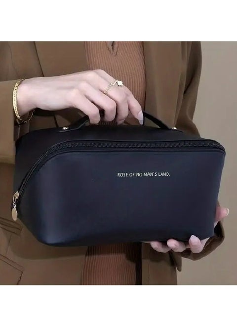 Large Capacity Travel Cosmetic Bag Portable Make up Pouch Women Waterproof Bathroom Washbag Multifunctional Toiletry Kit with Handle Travel Essentials