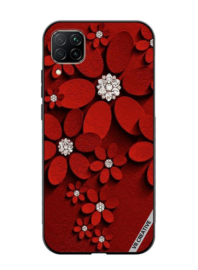VR CREATIVE Protective Case Cover For Huawei Nova 7i/P40 Lite Flower Design Multicolour - Image 1