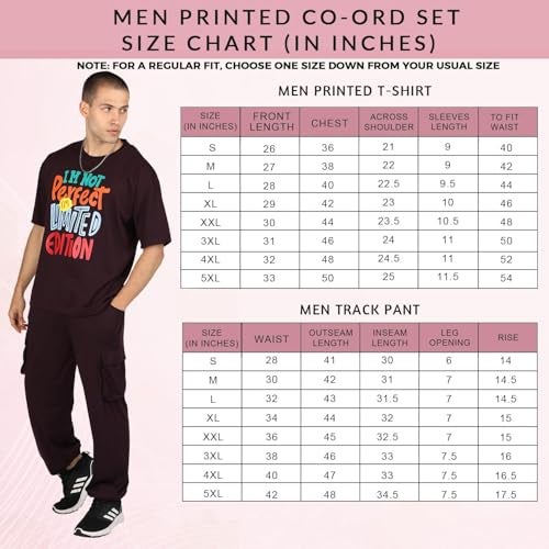 CHKOKKO Men Casual Summer Wear Coords Stylish Gents Cord Set Half Sleeves Latest Co Ord Track Suit Round Neck Western Co-ord Set Violet L - Image 2