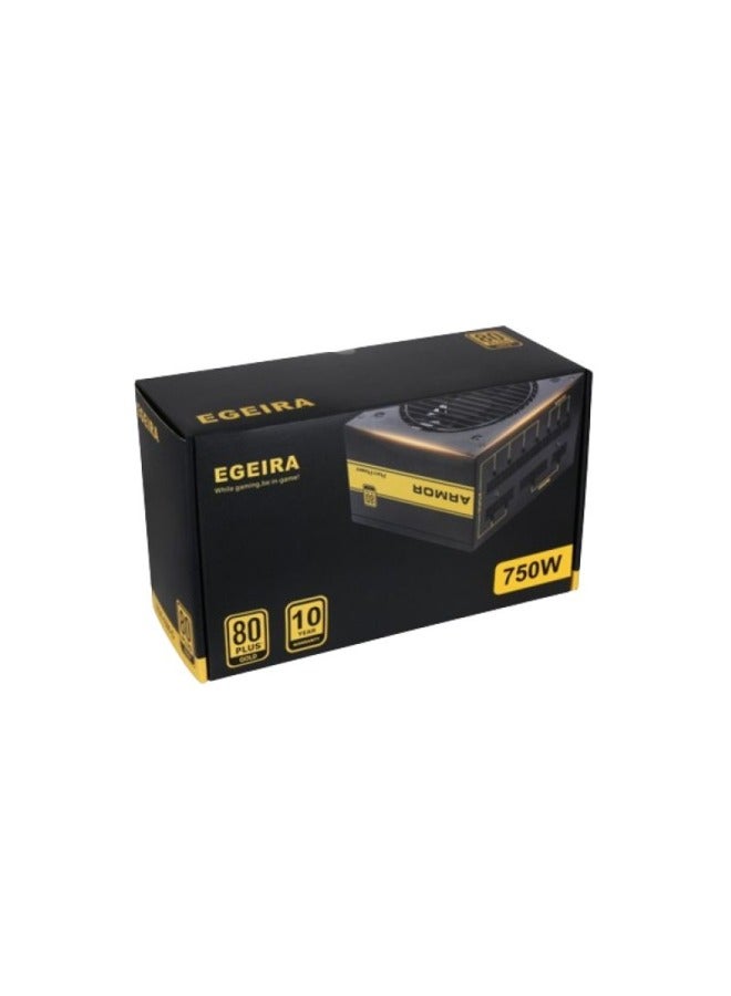 Egeira Egera Power Supply APFC – CE – Black – 750W – Gold 80+