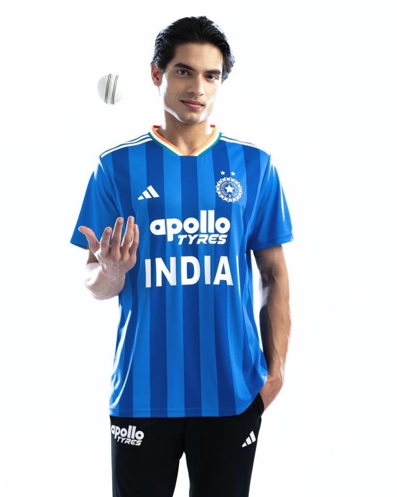 Adidas أديداس جيرسي مشجعين الكريكيت الدولي T20 للرجال الهند - Image 1