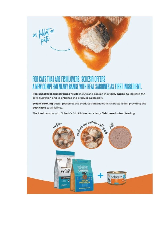 شيسر شيسير جريل باتيه طعام للقطط في علبة – سردين بصلصة الكركند 70 جم [الحد الأدنى للطلب: 12 قطعة] - Image 3