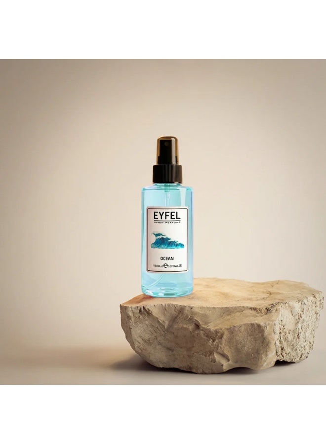 EYFEL OCEAN Scented Room Spray Air Freshener – Long-Lasting Aroma, 150ml | Premium Essential Oils for Home & Office - Image 1