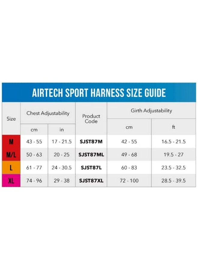 روجز حزام رياضي للكلاب من Rogz AirTech متوسط/كبير - أسود نايت سكاي - Image 4