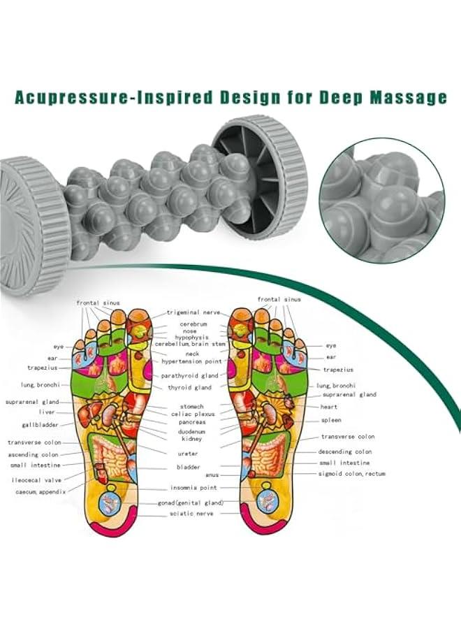 Foot Massager，Deep Tissue Foot Massager for Plantar Fasciitis Relief, Circulation Boost, Pain Reduction, Reflexology Trigger Point Therapy - Arch and Heel Recovery Roller Massage for Feet - Image 4