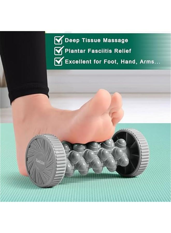 Foot Massager，Deep Tissue Foot Massager for Plantar Fasciitis Relief, Circulation Boost, Pain Reduction, Reflexology Trigger Point Therapy - Arch and Heel Recovery Roller Massage for Feet - Image 3