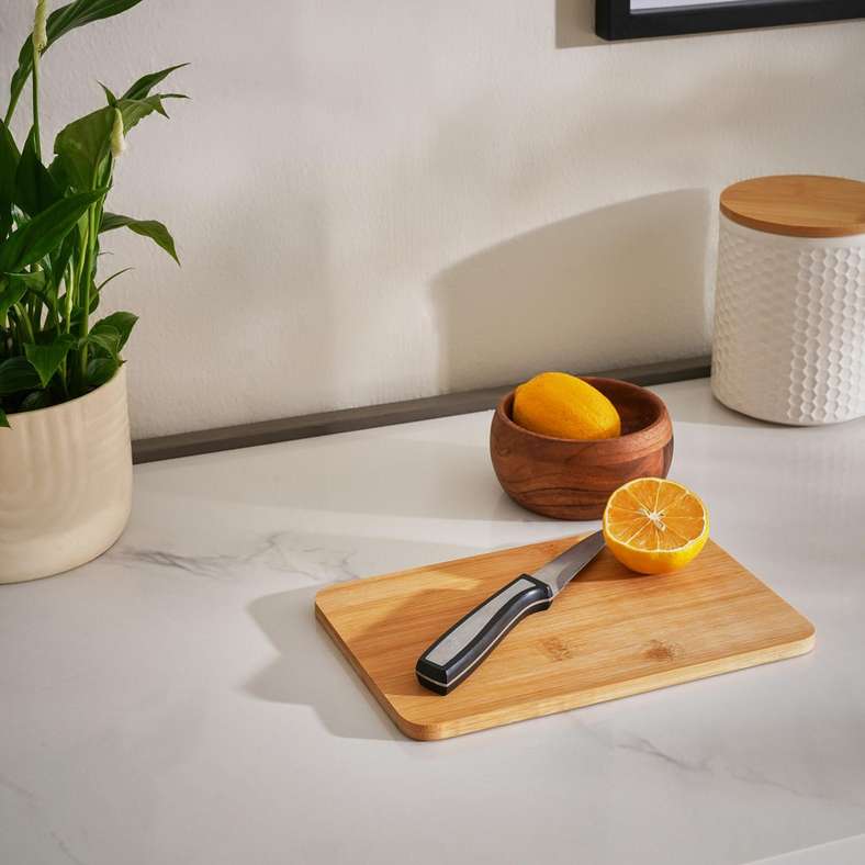 Pan Home لوح تقطيع من الخيزران الطبيعي 22x15x1 سم