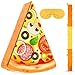 Harrycle Pizza Piata  Pizza Decorations for Kids Food Themed Birthday Party Piata with Blindfold and Bat for Summer Mexican Party Supplies 161 x 13 x 32 inches - Image 4