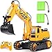 DOUBLE E Remote Control Excavator Toy 2Batteries 24GHz RC Excavator 6in1 Digging360 Rotation 20M Range Sandbox Construction Toys Birthday Gift for BoysKids 6 Years - Image 4