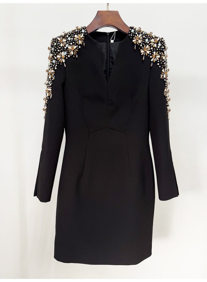 Madam Uniq Embellished Sleeve Sheath Dress - Image 4