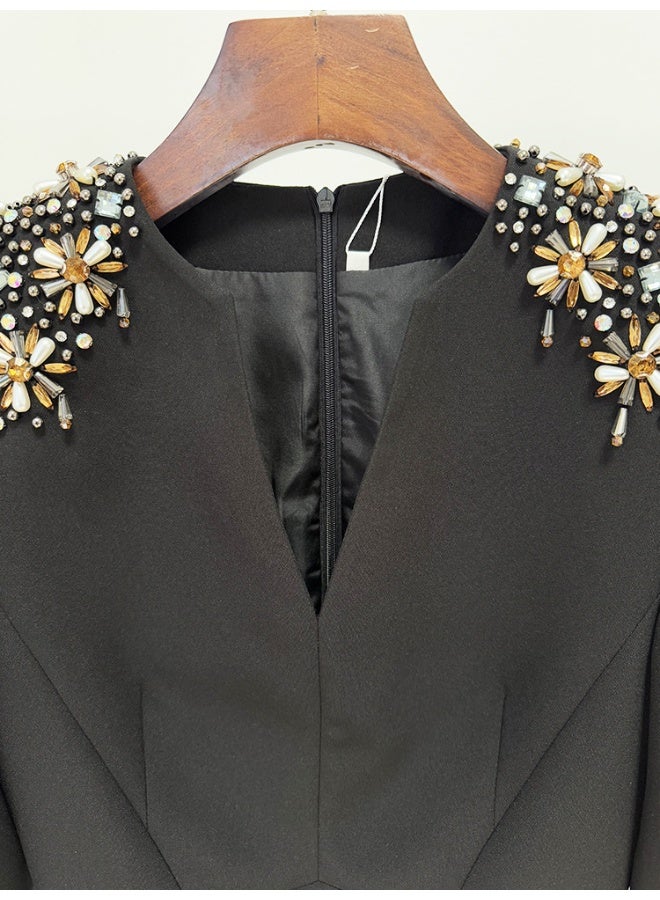 Madam Uniq Embellished Sleeve Sheath Dress - Image 5