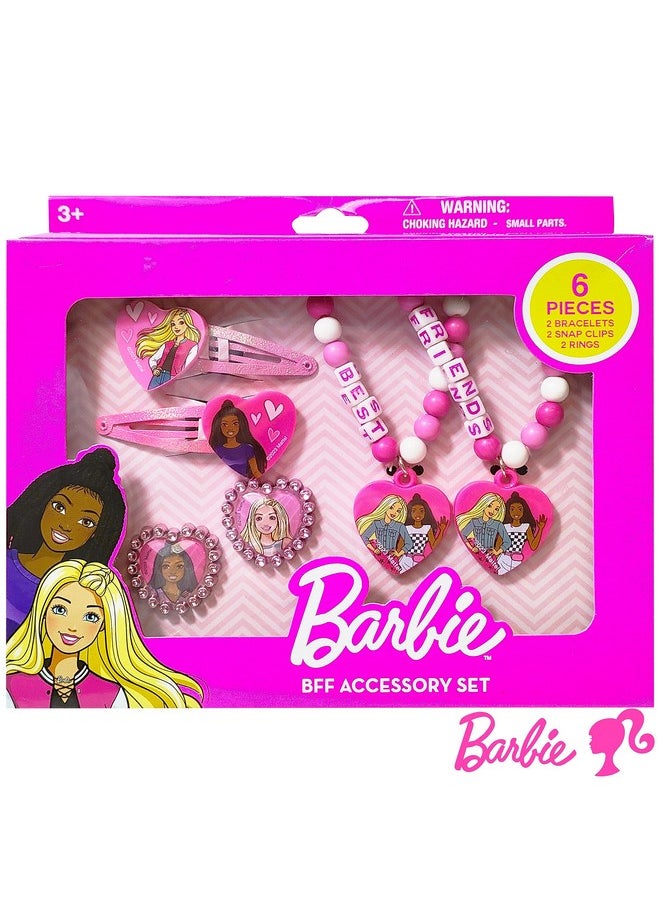 Barbie Accrssories Girls Bff 6 Piece Toy Jewelry Box Set With 2 Rings 2 Bead Bracelets And Snap Hair Clips Ages 3+ - pzsku/Z8B7A3EEA905CC11A5D86Z/45/_/1698062458/aeb09173-d21a-43ba-bf97-899b5688438b