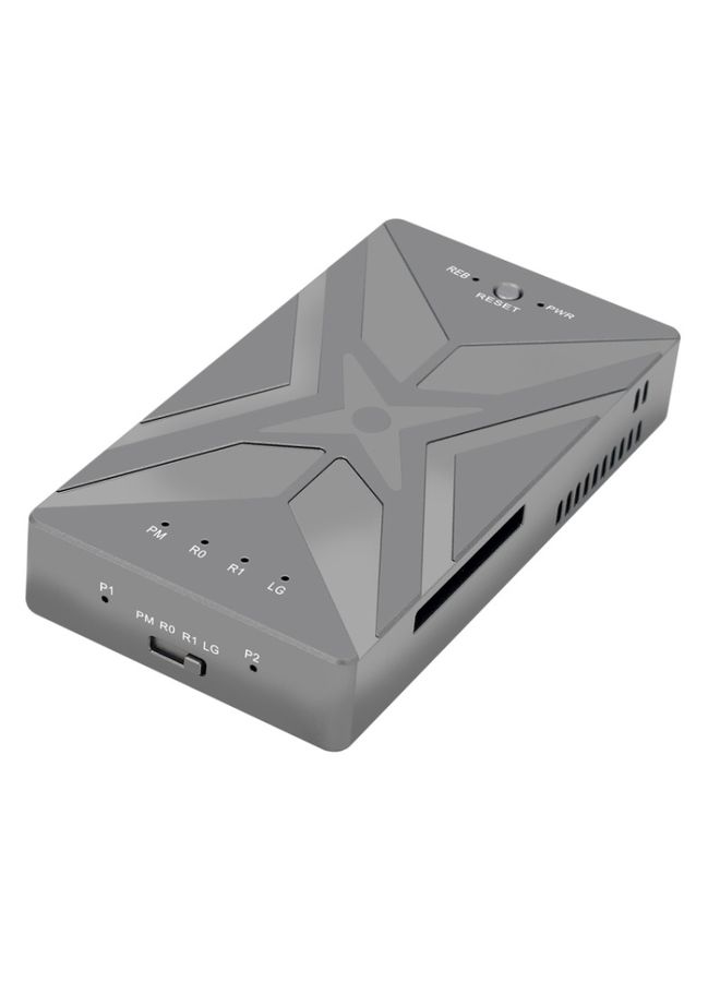 Dual M.2 NVME SSD RAID Array Mobile Hard Drive Enclosure Type-C USB3.2 GEN2x2 20G 586R(Dark Gray) - Image 1