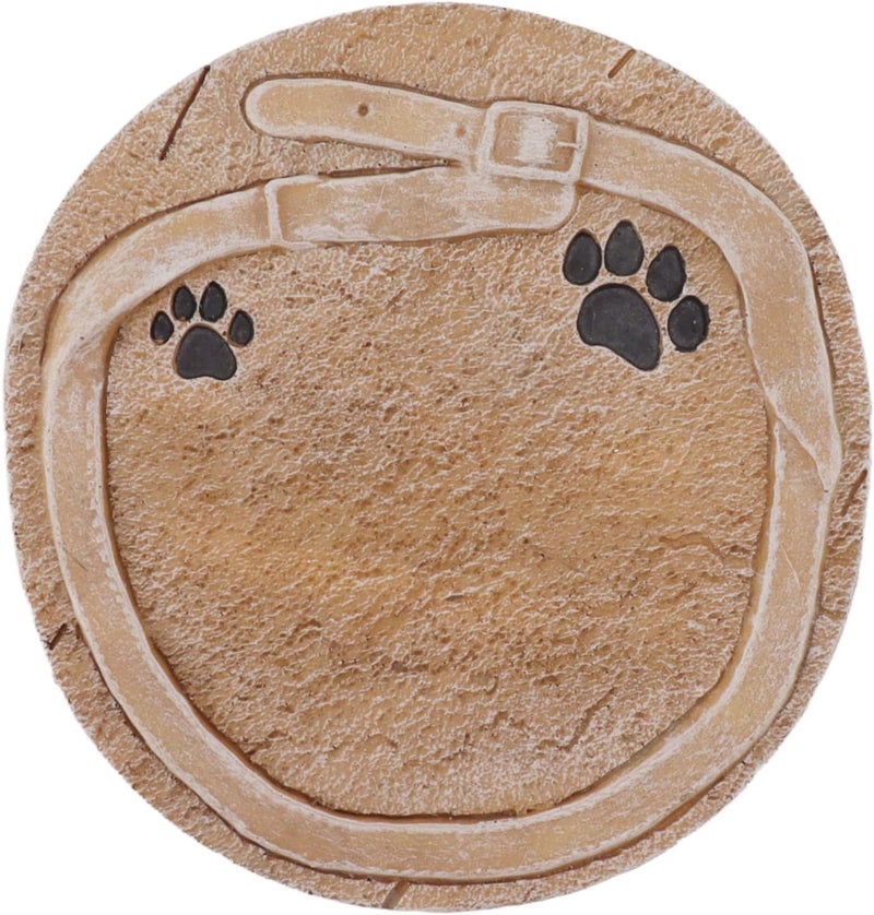 AYNEFY Pet Memorial Marker, Print and Belt Decoration Resin Dog Grave Marker DIY Lettering Pet Headstone Dog Memorial Stone for Lost Loved Dogs Cats(Sandy Yellow) - Image 1