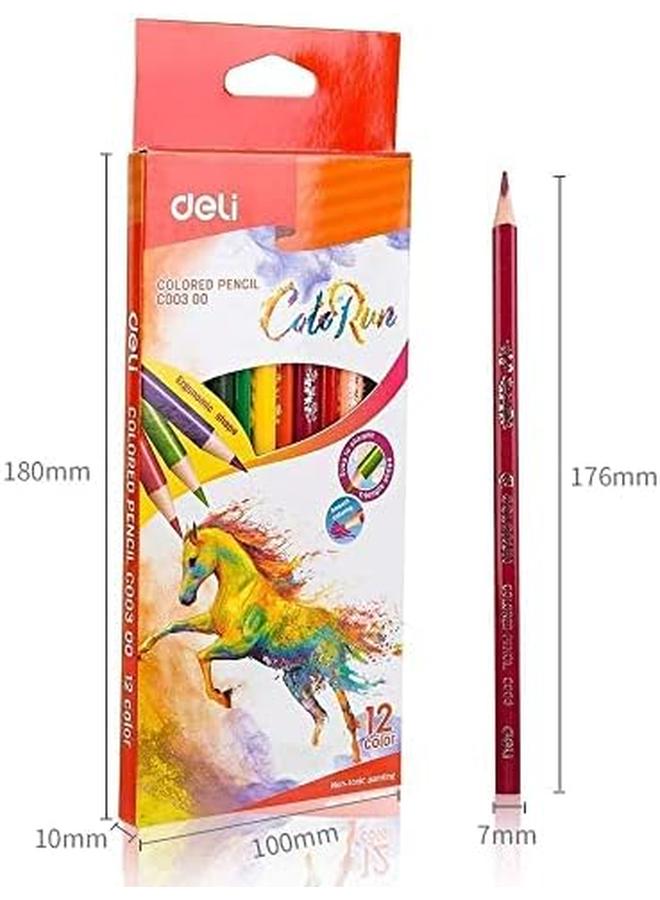 Deli Ec00300 Colored Pencil Good Quality Lead For Smooth Coloring Ec00300 - Image 3