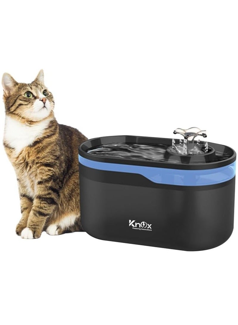 Knox Powering Generations Knox Cat Water Fountain 2.8L/88oz, Automatic Pet Water Dispenser for Cats & Dogs, Quiet Drinking Fountain with Filter, Indoor Pet Fountain for Healthy Hydration - Image 1