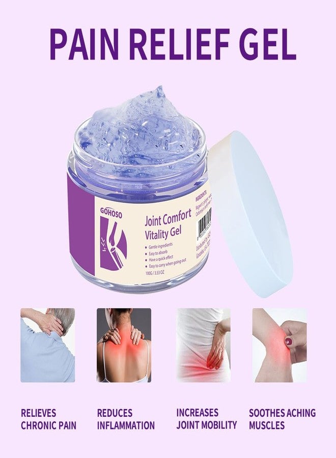 ENVISHA جل مشترك بنفسجي، كريم تدليك مهدئ مع الكركم للظهر والرقبة والمفاصل والعضلات - جل مرطب لأسلوب الحياة النشط - Image 3