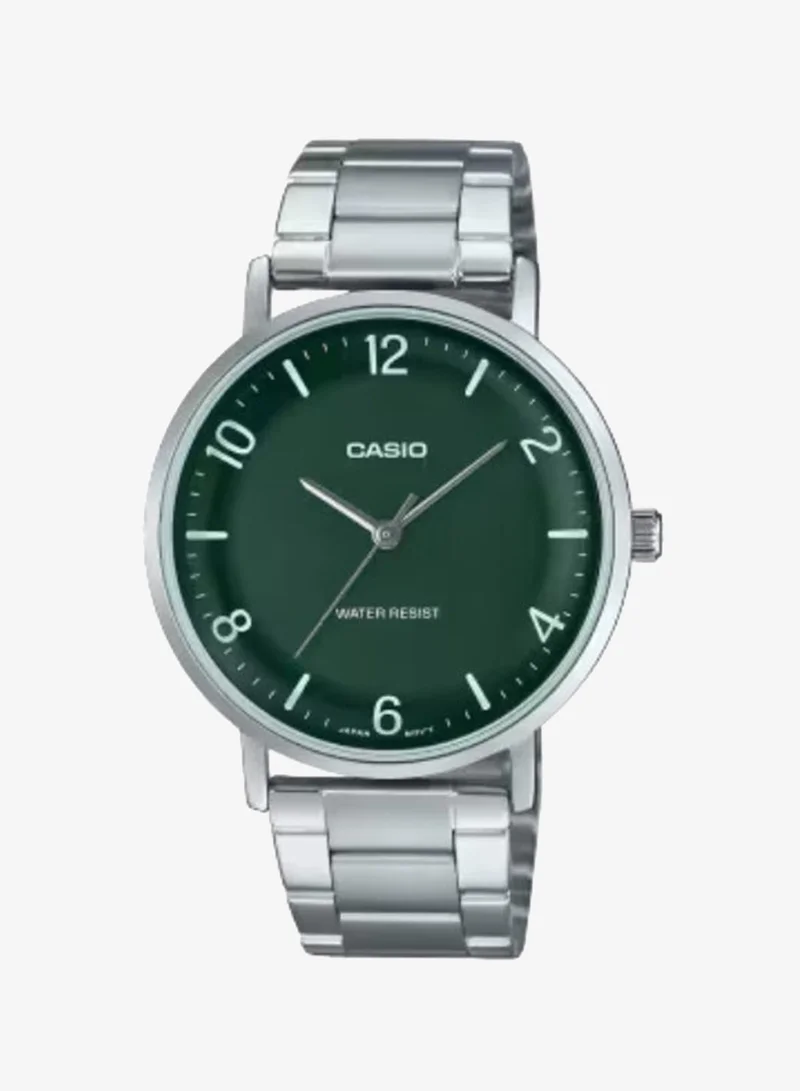 CASIO Men's Stainless Steel Analog Watch MTP-VT03D-3BDF - 40 mm