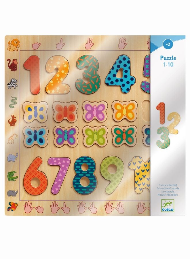 دجيكو ألغاز خشبية تعليمية من 1 إلى 10  - Image 2