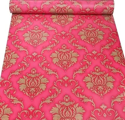 HOMEMATES Self-Adhesive Wallpaper Waterproof Old Furniture Vinyl Stickers Wooden Door Wardrobe Desktop PVC Wall Papers 45 X 304 CM- (Dmask) - Image 2