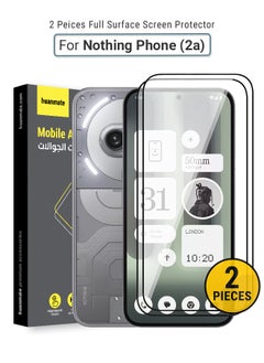 2 Pieces Nothing Phone (2a) Screen Protector – Premium Edge to Edge Tempered Glass, High Transparency, Delicate Touch, Anti-Explosion, Smooth Arc Edges, Easy Installation