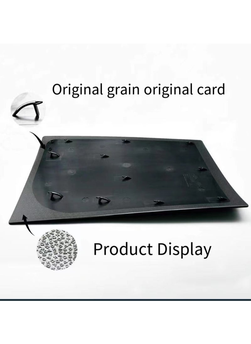 Generic - PS5 panel with cooling vent, scratch and dust protection for disc version, PS5 cover plate, advanced ABS replacement housing for PS5 disc version (black) - Image 1