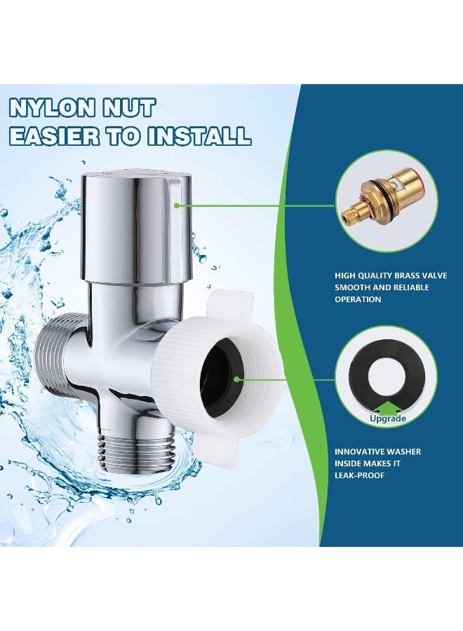 Fekivasy Handheld Bidet Sprayer for Toilet Muslim Shower Water Jet Spray for Toilet Bidet Faucet Cloth Diaper Sprayer for Baby Wash Adjustable Water Pressure with Bidet Hose for Feminine Wash - Image 4