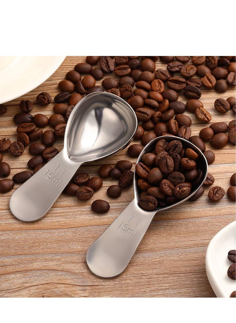 Y&D 3 Pieces Coffee Scoop Stainless Steel Scoops Short Handle Tablespoon Measuring Spoons for Tea Sugar  - Image 5