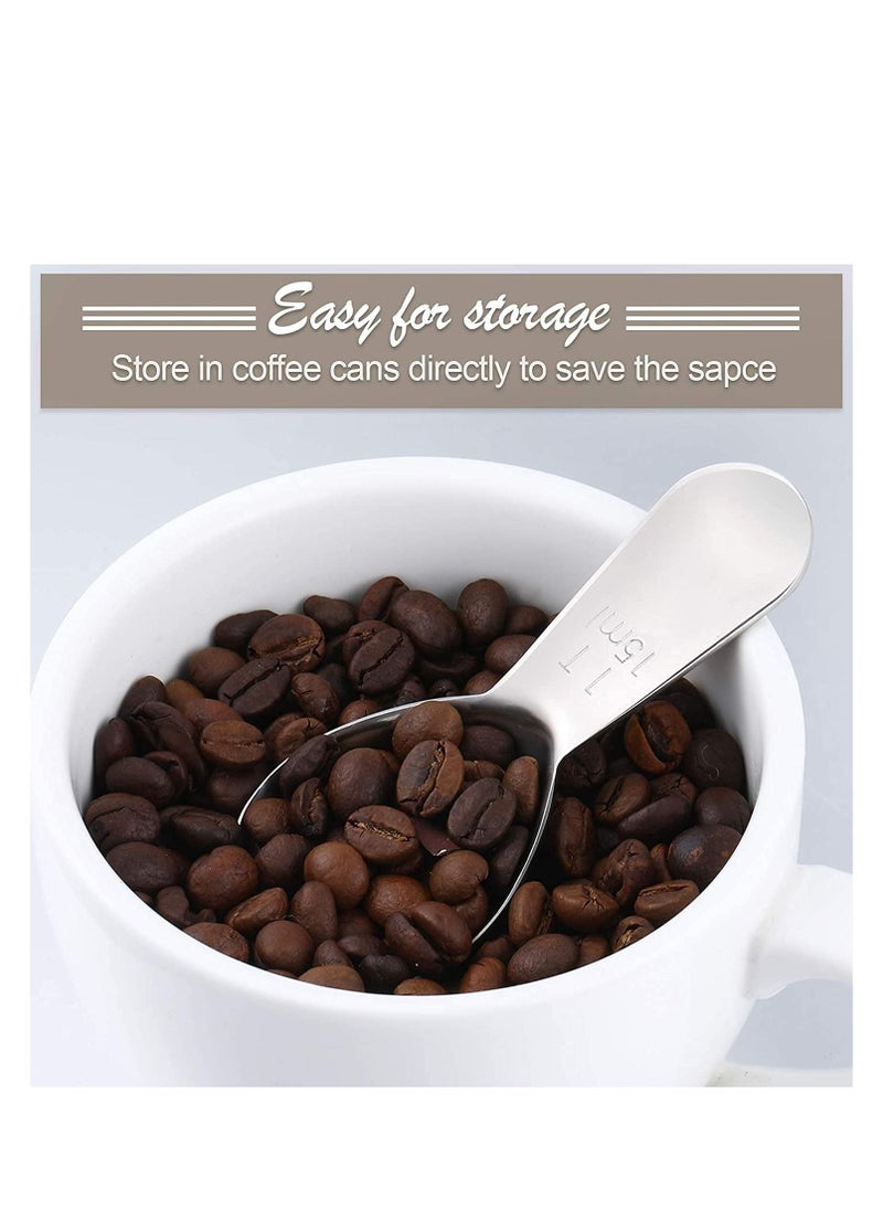 Y&D 3 Pieces Coffee Scoop Stainless Steel Scoops Short Handle Tablespoon Measuring Spoons for Tea Sugar  - Image 4