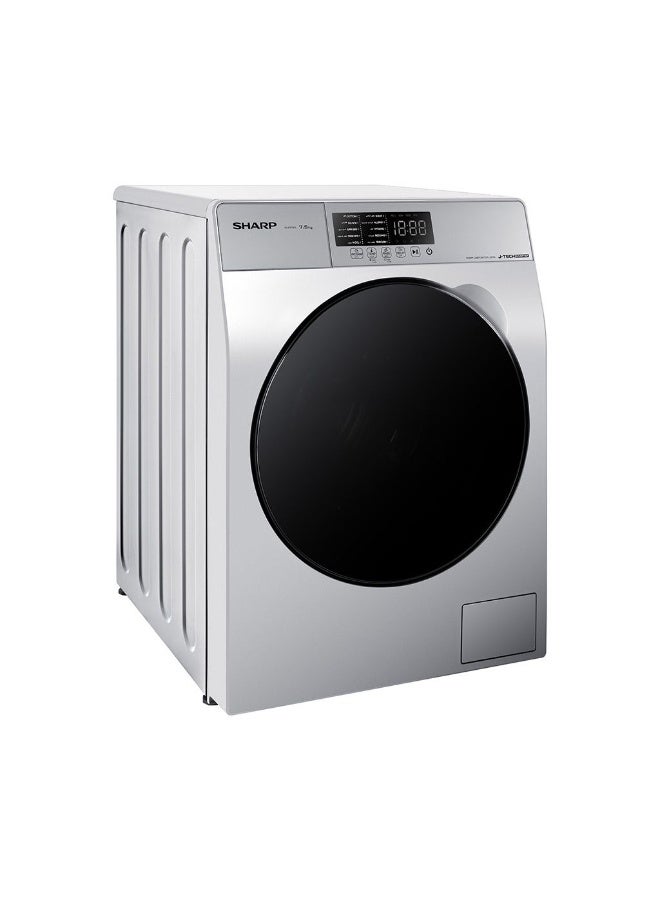 SHARP K-PRO Washing Machine Fully Automatic 7.5 Kg Inverter - ES-FE752KLE-W Silver - Image 3