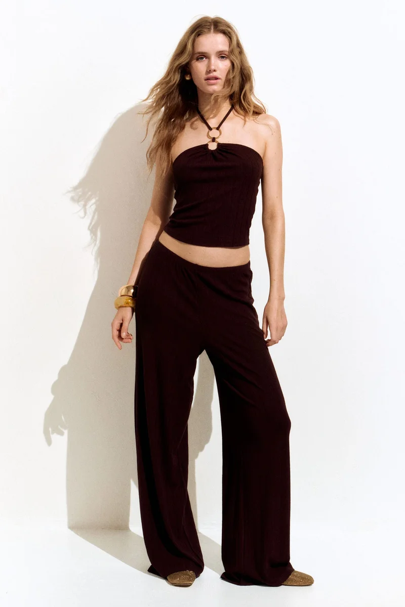 H&M Ring-detail halterneck top