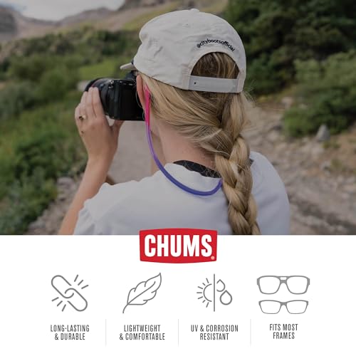 Chums Switchback Eyewear Retainer - Lightweight Silicone Sunglasses Strap (Orange),12308609 - Image 4
