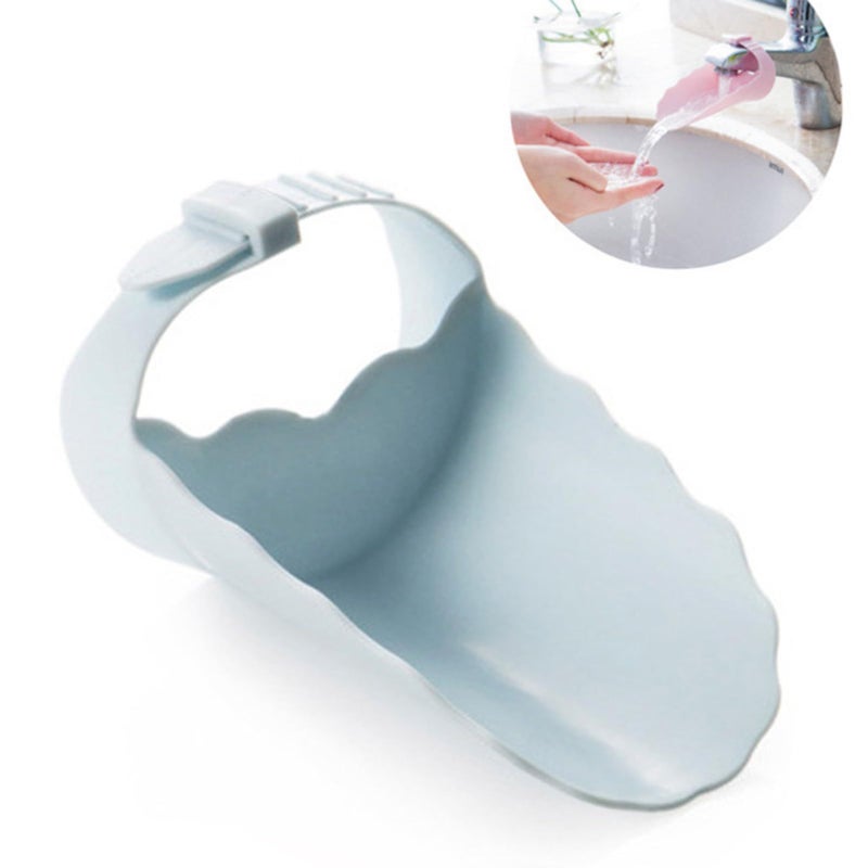 Blue Faucet Extension Safe Bathroom Hand Wash Solution for Babies and Toddlers - Image 4