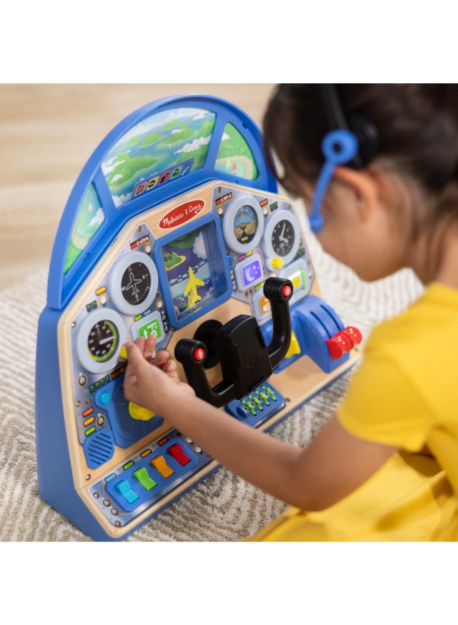 Melissa & Doug لوحة التحكم التفاعلية لطيار الطائرة - Image 4