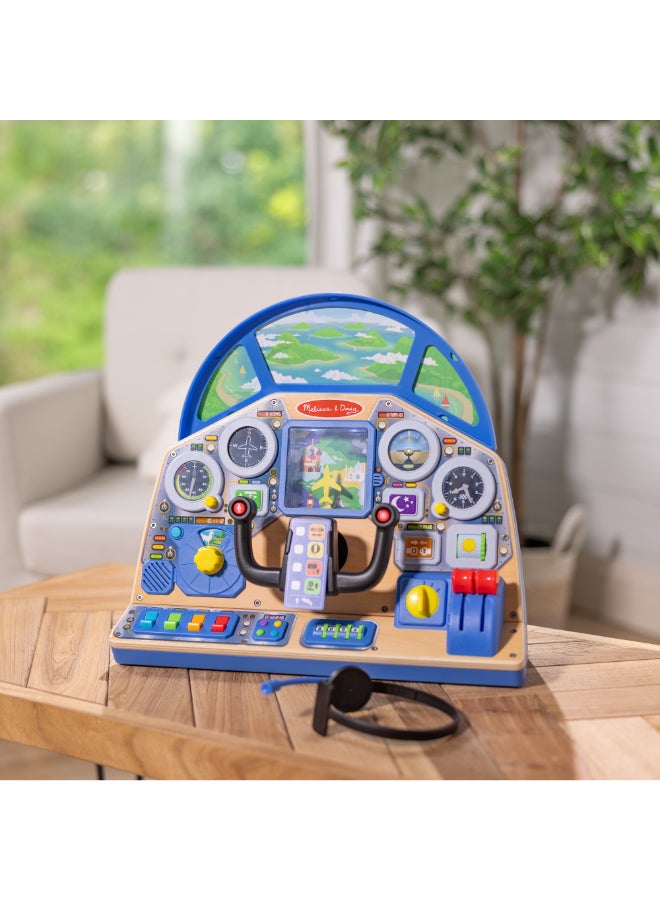 Melissa & Doug لوحة التحكم التفاعلية لطيار الطائرة - Image 2
