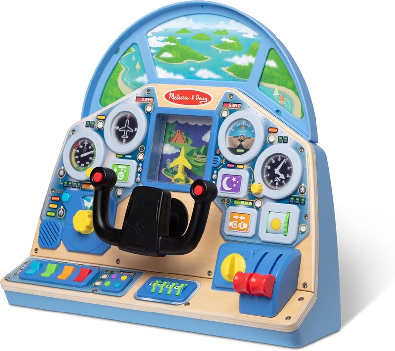 Melissa & Doug لوحة التحكم التفاعلية لطيار الطائرة - Image 1