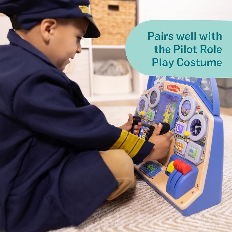 Melissa & Doug لوحة التحكم التفاعلية لطيار الطائرة - Image 5