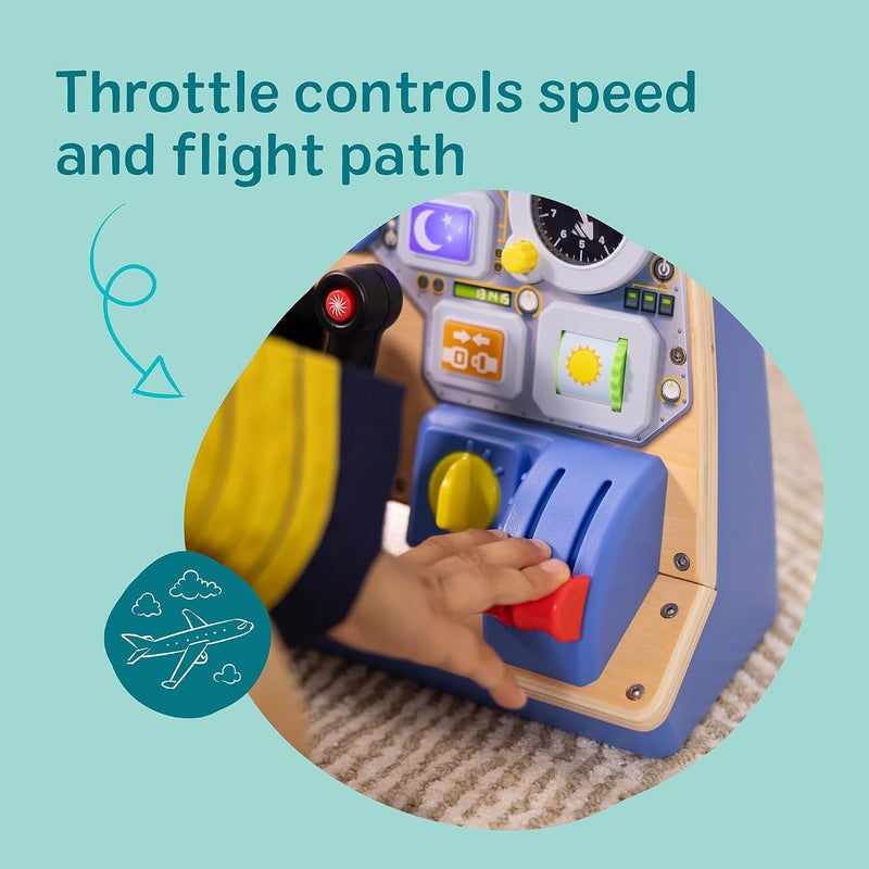 Melissa & Doug لوحة التحكم التفاعلية لطيار الطائرة - Image 3